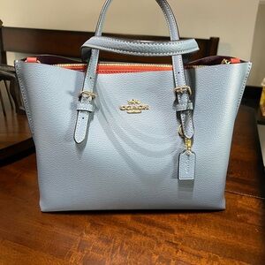 Coach Mollie Tote 25 Blue C4084